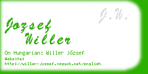 jozsef willer business card